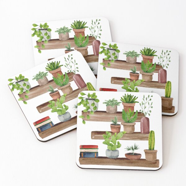 Item preview, Pot Plants on Book Shelves designed and sold by InspiredPamjoy.