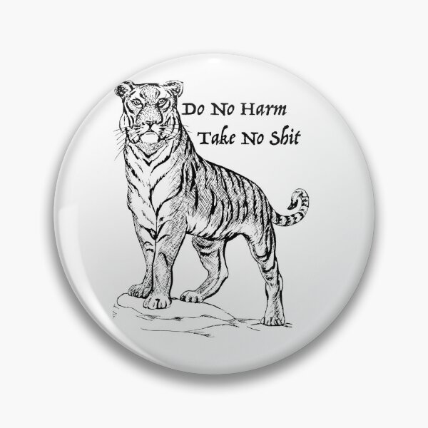 Item preview, Do No Harm Tiger designed and sold by StormysSeas.