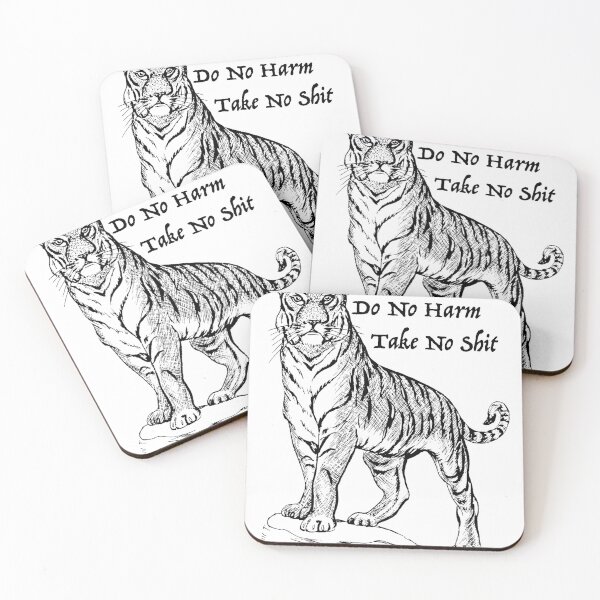 Item preview, Do No Harm Tiger designed and sold by StormysSeas.