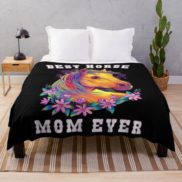 Item preview, Colorful Equestrian With Flowers Horse Mom Ever Women Girls Love Their Horses Gift designed and sold by CoolCreative.