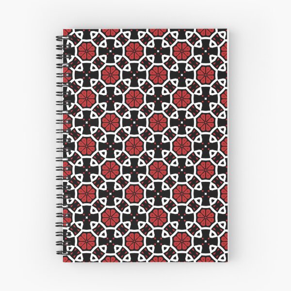 Item preview, Red White and Black Geometric Eastern Floral Pattern designed and sold by mrhighsky.