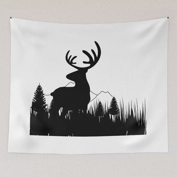 Item preview, deer in the mountain forest designed and sold by asep sarifudin.