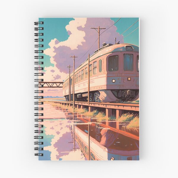 Item preview, Retro Anime Style Old Japanese Train designed and sold by KaPrints.