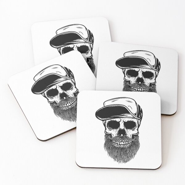 Item preview, Bearded Old School Skeleton designed and sold by mkzmerch.
