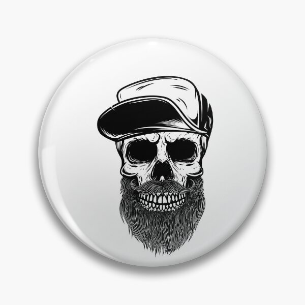 Item preview, Bearded Old School Skeleton designed and sold by mkzmerch.