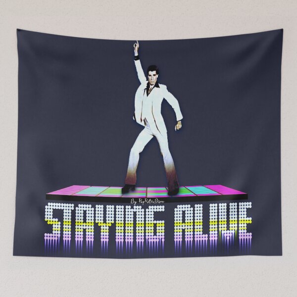 Item preview, Staying Alive - John Travolta - Saturday Night Fever - Designed by PopRetroDisco designed and sold by popretrodisco.