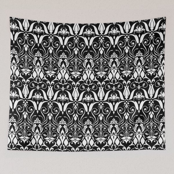 Item preview, White on black baroque designed and sold by Lelyely.