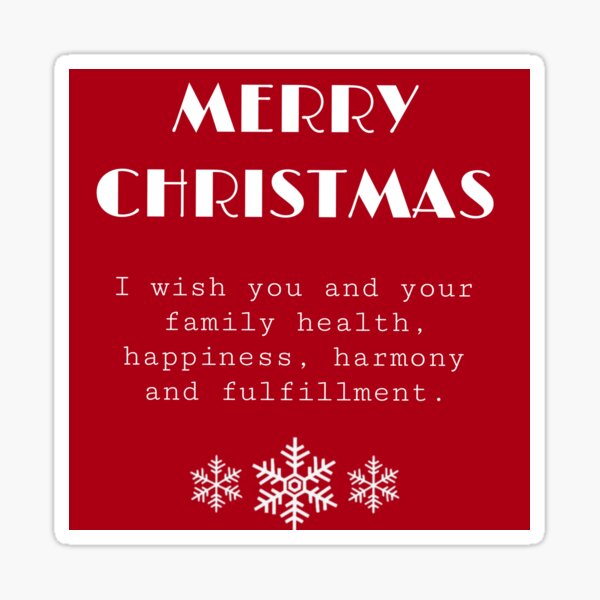 Merry Christmas mom Christmas gifts  Sticker for Sale by bigdeal76