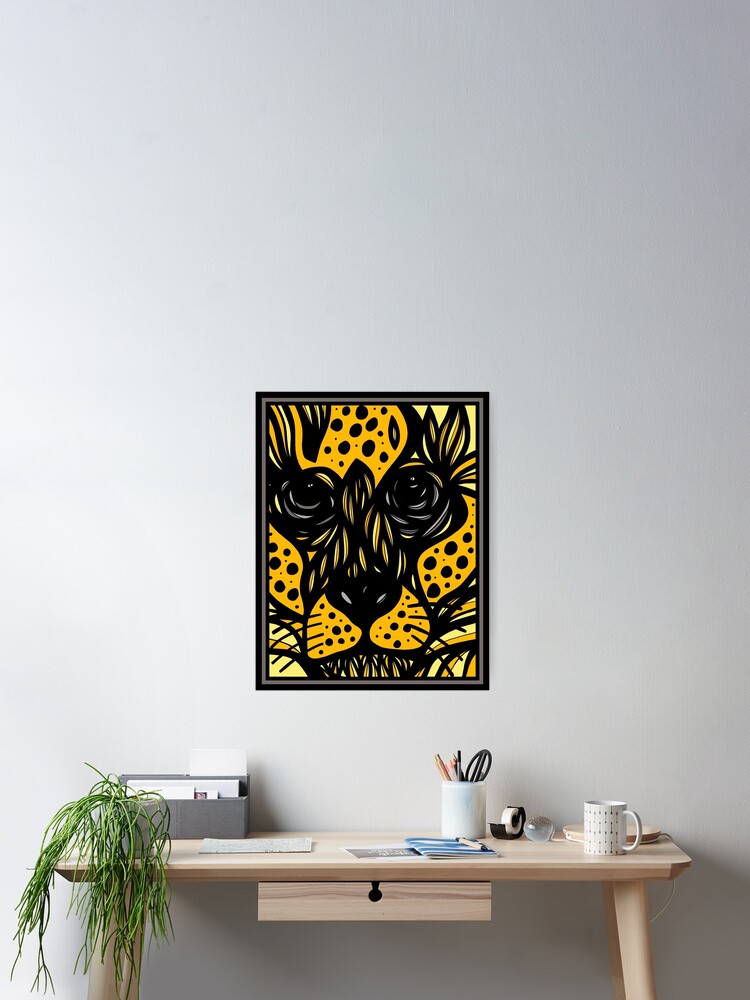 Art Print Cheetah Wall Art Graphic Print Art Wildlife Art