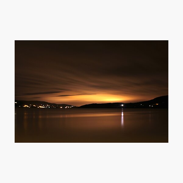 Lough Swilly at Night Photographic Print