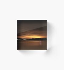 Lough Swilly at Night Acrylic Block