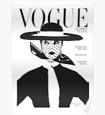 Vintage vogue cover Fashion Magazine Art Editorial Poster