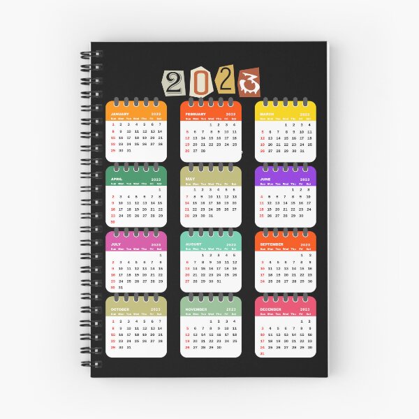 Item preview, calendario colorido 2023 designed and sold by D/Art ⭐⭐⭐⭐⭐.