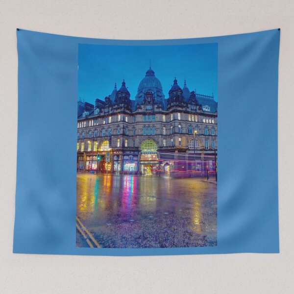 Item preview, Leeds City Market at Night Portrait  designed and sold by Alisonchambers2.