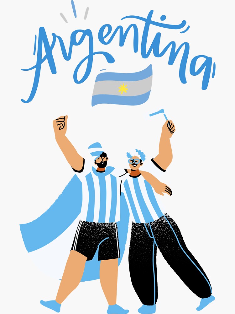 "Argentina National Team, Worldcup" Sticker for Sale by AdamHDB Redbubble