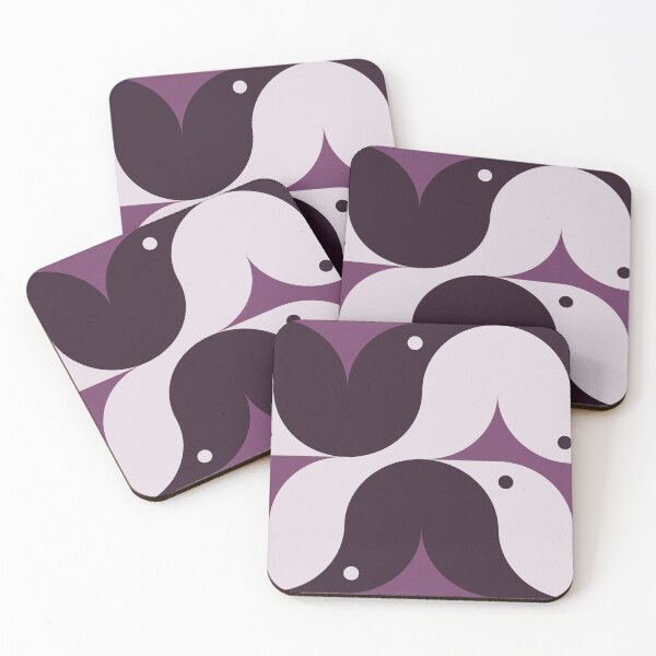 Item preview, Geometric Pattern: Quarter Circle Raven: Aubergine Dark designed and sold by Red Wolf.