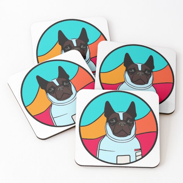 Item preview, Colorful Abstract Dog in Space Suit designed and sold by Litheon.