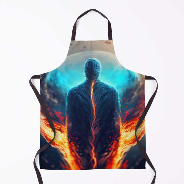 Item preview, Mashup supernova visible from earth with galactic explosion version 2 & silhouette of a person with cosmic light particles and smoke and fire designed and sold by PM-Artistic.