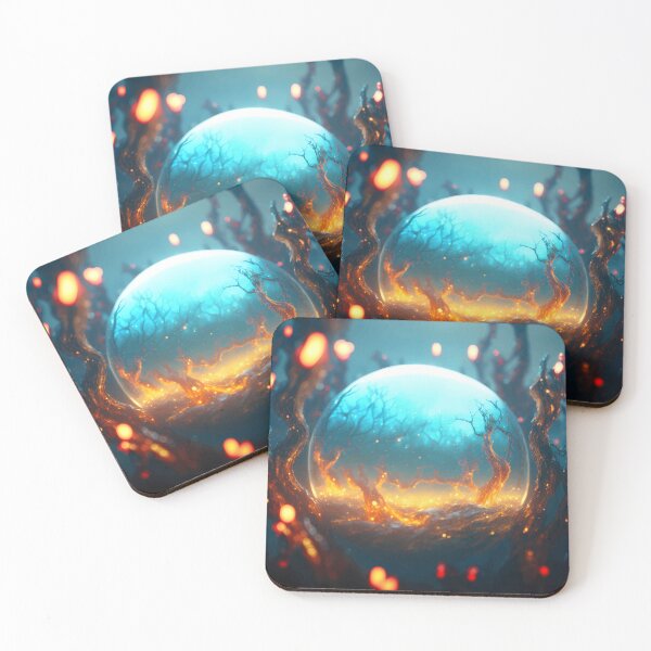 Item preview, Mashup Colorful fairy lights in an enchanted forest version 3 & supernova visible from earth with galactic explosion version 2 designed and sold by PM-Artistic.