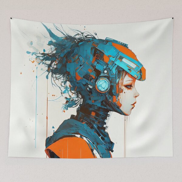 Item preview, Mech Girl Watercolor designed and sold by Cycle-Seven.