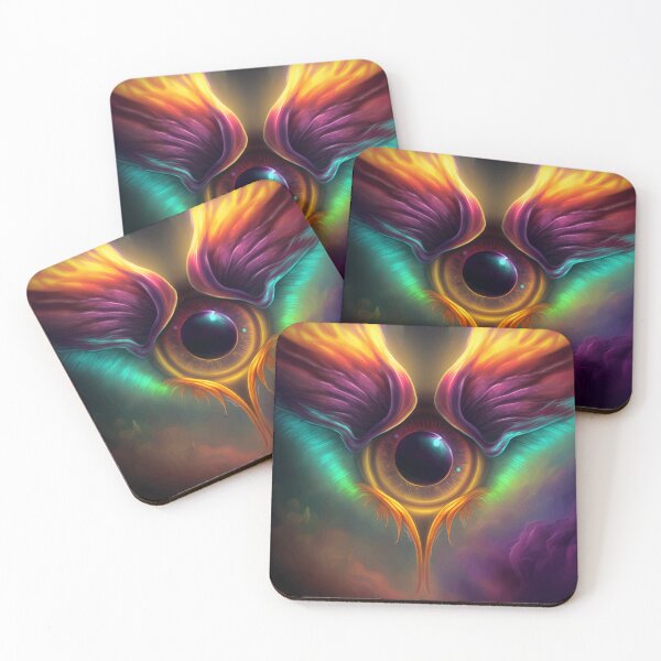 Item preview, Mashup Imaginative iridescent eye version 3 & Flaming angel wings version 1 designed and sold by PM-Artistic.