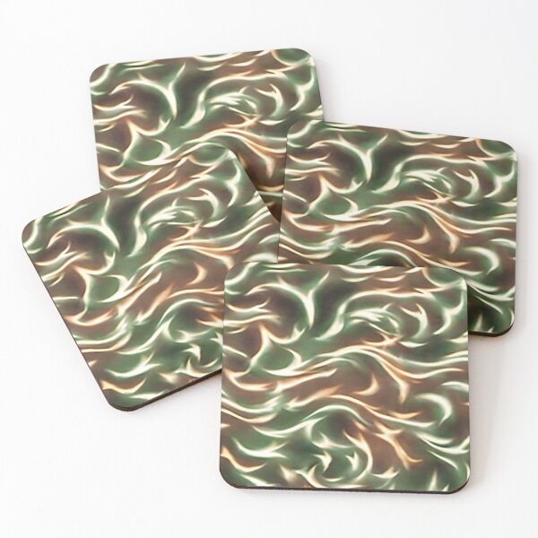 Item preview, Green orange fire flame pattern designed and sold by hendrikspix.