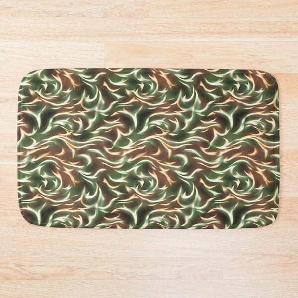 Item preview, Green orange fire flame pattern designed and sold by hendrikspix.