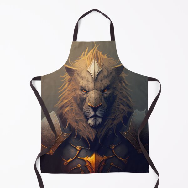 Item preview, Mashup Photorealistic Male Lion Version 1 & Epic Knight with Golden Light designed and sold by PM-Artistic.