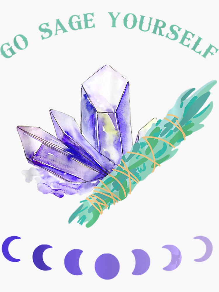 "Go Sage Yourself Witch Wicca" Sticker for Sale by fatherfarm Redbubble