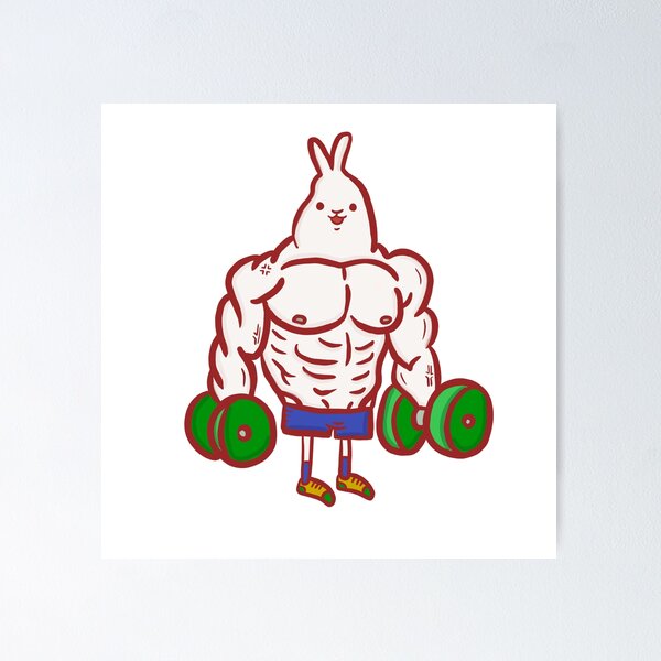 2023 Happy Year of the Rabbit Fitness Muscle - Stock