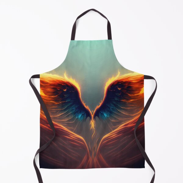 Item preview, Mashup Epic Wallpaper with Fire Explosions Water and Ice & Flaming Angel Wings Version 1 designed and sold by PM-Artistic.