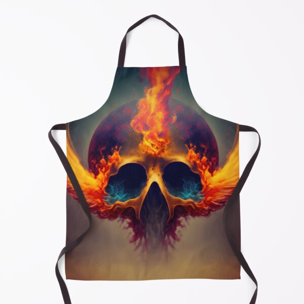 Item preview, Mashup Extremely Realistic Skull in Abstract Version 4 & Flaming Angel Wings Version 1 designed and sold by PM-Artistic.
