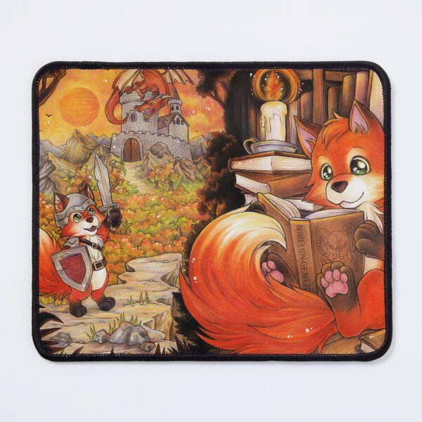 Item preview, Cute Reading Fox Adventure Adventure designed and sold by ZadzeneaArt.