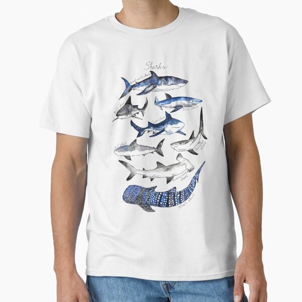 Item preview, Sharks Watercolor Chart designed and sold by complete77.