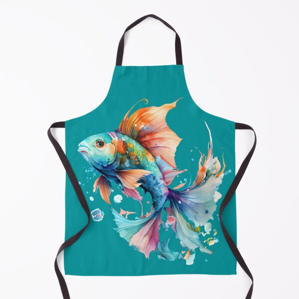Item preview, Jumping Fish Colourful Art | Watercolor Painting of the Fish designed and sold by KOTOdesign.