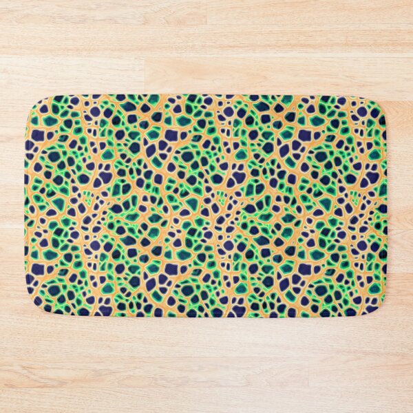 Item preview, Green yellow microscopic pattern designed and sold by hendrikspix.
