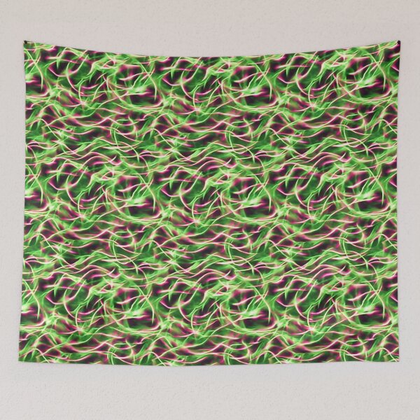 Item preview, Green, purple and pink fire pattern designed and sold by hendrikspix.