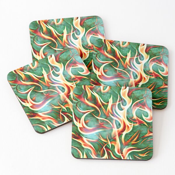 Item preview, Orange fire flame pattern designed and sold by hendrikspix.