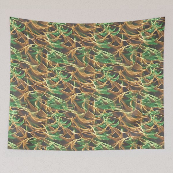 Item preview, Green orange fire flame pattern designed and sold by hendrikspix.