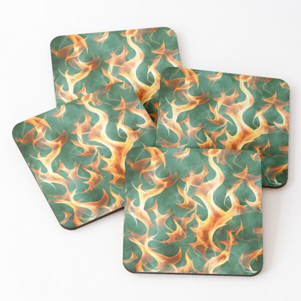 Item preview, Orange flame pattern designed and sold by hendrikspix.