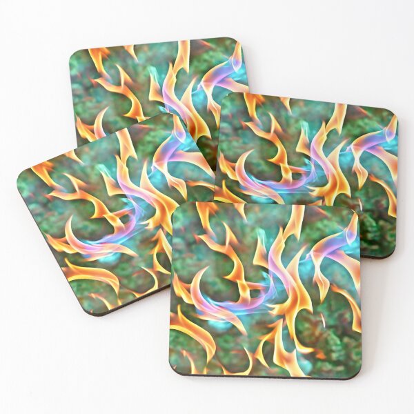 Item preview, Orange blue flame pattern designed and sold by hendrikspix.