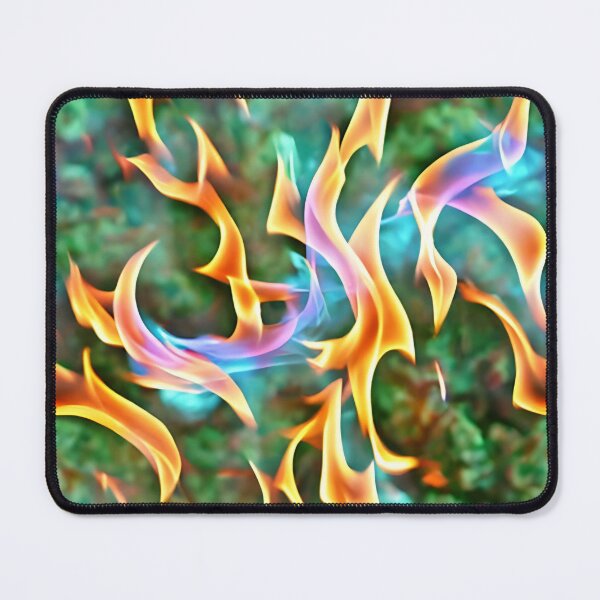 Item preview, Orange blue flame pattern designed and sold by hendrikspix.