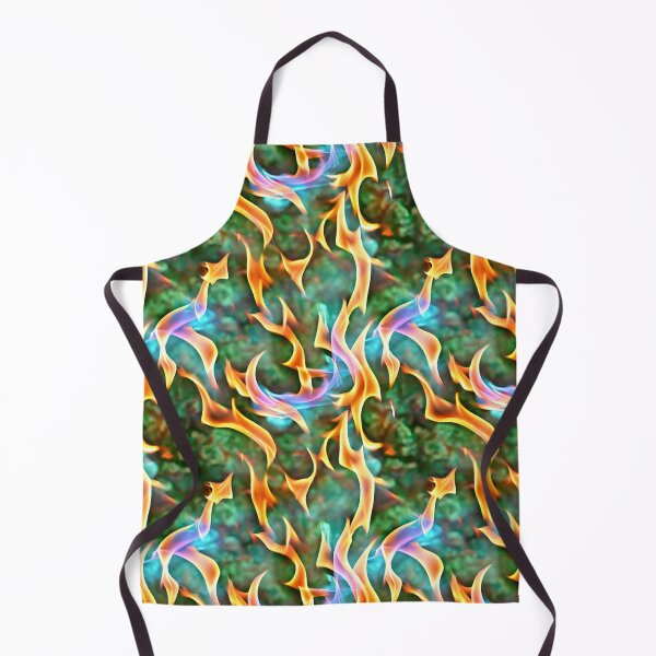 Item preview, Orange blue flame pattern designed and sold by hendrikspix.