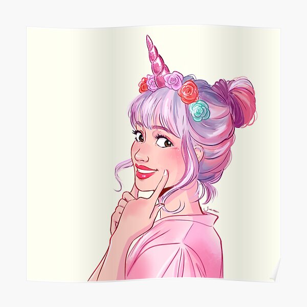 Pink Hair Posters Redbubble - pastel hair roblox