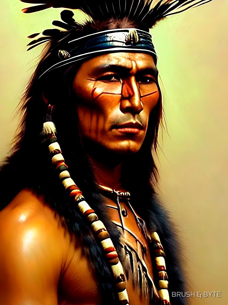 Native American Indian Warrior · Creative Fabrica