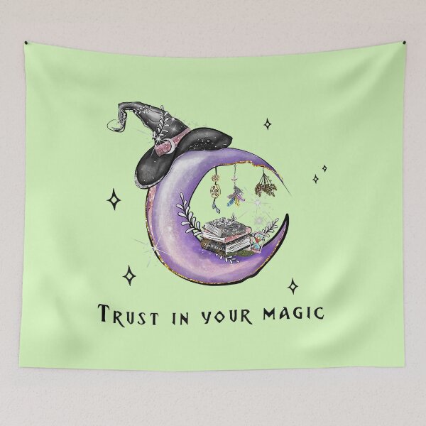 Item preview, Trust In Your Magic Moon Witchy Vibes designed and sold by fatherfarm.