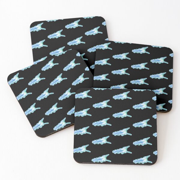 Item preview, Sea creature, Turbellaria, black background designed and sold by Osher-BioArt.