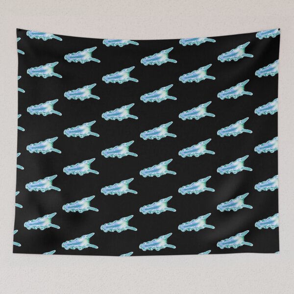 Item preview, Sea creature, Turbellaria, black background  designed and sold by Osher-BioArt.