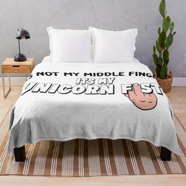 Item preview, Its Not My Middle Finger Its My Unicorn Fist - White Hand designed and sold by NeavesPhoto.