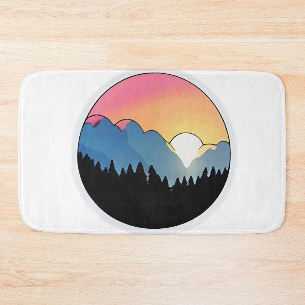 Item preview, Majestic Sunset Mountains and Forest Design designed and sold by Litheon.